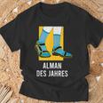 Alman With Sandals For Friends & Colleagues T-Shirt Geschenke für alte Männer