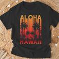 Aloha Hawaii Palm Trees Paradise Beach Holiday Summer T-Shirt Geschenke für alte Männer