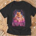 Alpha Male Lustige Kätzchen Meme Cute Cat Humorous T-Shirt Geschenke für alte Männer