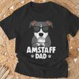 American Staffordshire Terrier Amstaff Papa Dog T-Shirt Geschenke für alte Männer