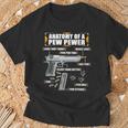 Anatomy Of A Pew Pewer Pistol 9 Mm Sports Shooting T-Shirt Geschenke für alte Männer