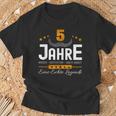 Anniversary 5 Years Company Service Anniversary Office Jokes Anniversary T-Shirt Geschenke für alte Männer