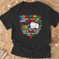 Autism Elephant Non-Verbal Doesn't Mean That I Have Nothing T-Shirt Gifts for Old Men
