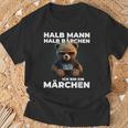 Bear Half Man Half Bear Fairy Tale Partner T-Shirt Geschenke für alte Männer