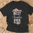 Best Auntie Ever Co Best Auntie Ever Floral Aunt T-Shirt Gifts for Old Men