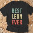 Best Leon Ever First Name T-Shirt Geschenke für alte Männer