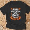 Biker Wird Nicht Grau Das Ist Chrome Ironie Fun T-Shirt Geschenke für alte Männer