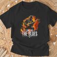 Blues Music Guitar For Guitaristsintage T-Shirt Geschenke für alte Männer