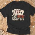 The Blyat Turns Russia Poker Cards T-Shirt Geschenke für alte Männer