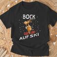 Bock Auf Ski Lustiger Skifahrer Skier Ski Spruch Wortwitz T-Shirt Geschenke für alte Männer