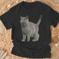 British Short Hair Cat Cat Cat Lovers T-Shirt Geschenke für alte Männer