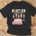 Brother Birthday Crew Ice Cream Truck Bday Ice Cream Party Camiseta unisex Regalos para ancianos