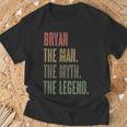 Bryan The Man The Myth The Legend Mythos Legend Name T-Shirt Geschenke für alte Männer