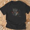 Búho Retro Eye Hombres Es Niños Búho Amantes Camiseta unisex Regalos para ancianos
