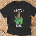 Cactus King Cactus Cactus Gardener Plants Cactus T-Shirt Geschenke für alte Männer