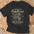 Cafe Racer Moto Full Of Speed Oldschoolintage Camiseta unisex Regalos para ancianos