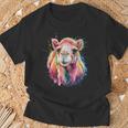 Camel Women's Colourful Watercolour Camel T-Shirt Geschenke für alte Männer