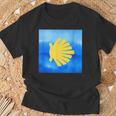 Camino De Santiago Scallop Shell Sign Camiseta unisex Regalos para ancianos