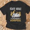 Campen Echte Kerle Fahren Wohnmobil Camping T-Shirt Geschenke für alte Männer