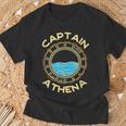 Capitaine Athena Prénom Personnalisé Surnom Personnalisé Drôle T-Shirt Cadeaux pour les vieillards
