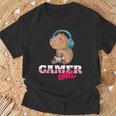 Capybara Gamer Gaming Girls' T-Shirt Geschenke für alte Männer