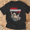 Carina Rente Feierabend Faultierorname Spruch T-Shirt Geschenke für alte Männer