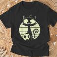 Cat Footballer Cats Cute Cat T-Shirt Geschenke für alte Männer