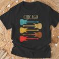 Chicago Concert Rock Music Festival Guitarras Illinois Band Il Cuello Camiseta unisex Regalos para ancianos