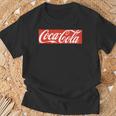 Coca-Cola Block Logo T-Shirt Geschenke für alte Männer