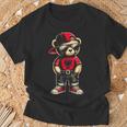 Cool Albanischer Teddybär Albanien Flagge Outfit Street T-Shirt Geschenke für alte Männer