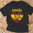 Costume Drapeau Espagnol En Forme De Cœur Pour S Et Enfants T-Shirt Cadeaux pour les vieillards