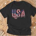 Country Musique Retro Guitare Musique Usa Country T-Shirt Cadeaux pour les vieillards