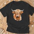 Cow Highland Cow Cow Costume Highland Cow T-Shirt Geschenke für alte Männer