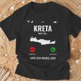 Crete Call An Greece Island Holiday Travel S T-Shirt Geschenke für alte Männer