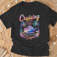 Cruising Side By Side Husband Wife Love Cruise Couple Cruise T-Shirt Gifts for Old Men