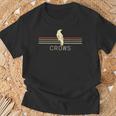 Cuervos Retro Hombres Cuervos Cuervo Negro Pájaro Cuervo Para Hombres Camiseta unisex Regalos para ancianos