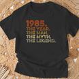 Cumpleaños Regalo Cosechaintage 1985 Year Man Myth Legend Camiseta unisex Regalos para ancianos
