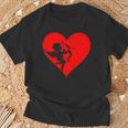 Cupid With Bow And Arrow Fun Love Heart T-Shirt Geschenke für alte Männer