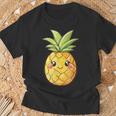 Cute Pineapple Face Kawaii Style T-Shirt Geschenke für alte Männer