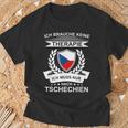 Czech Republic Holiday Fans Souvenir Czech Flag Cz T-Shirt Geschenke für alte Männer