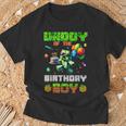 Daddy Of The Birthday Boy Party Video Gamer Pixel Number T-Shirt Gifts for Old Men