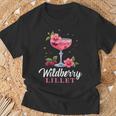 Damen Sommer Cocktail Party Wildberry Lillet Damen Mit-Ausschnitt T-Shirt Geschenke für alte Männer