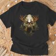 Deer Wildlife Nature Motif Animal Lovers Landscape Forest T-Shirt Geschenke für alte Männer