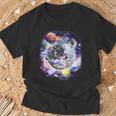 Disco Ball In Space Galaxy Club Retro T-Shirt Geschenke für alte Männer