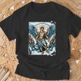 Disfraz De Ángel San Patrono San Miguel Arcángel Camiseta unisex Regalos para ancianos