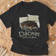 Dog Dachshund Official Sleep I Dachshund Now Ins Bed T-Shirt Geschenke für alte Männer