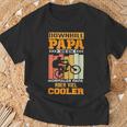 Downhill Papa Bicycle Bike Mtb T-Shirt Geschenke für alte Männer