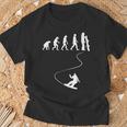 Drawn Simple Evolution Snowboard T-Shirt Geschenke für alte Männer