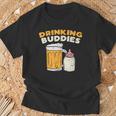 Drinkin Buddies Baby Bottle Son And Dad Matching Fathers Day T-Shirt Geschenke für alte Männer