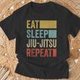 Eat Sleep Jiu-Jitsu Repeat Jiu-Jitsu Sin Mangas Camiseta unisex Regalos para ancianos